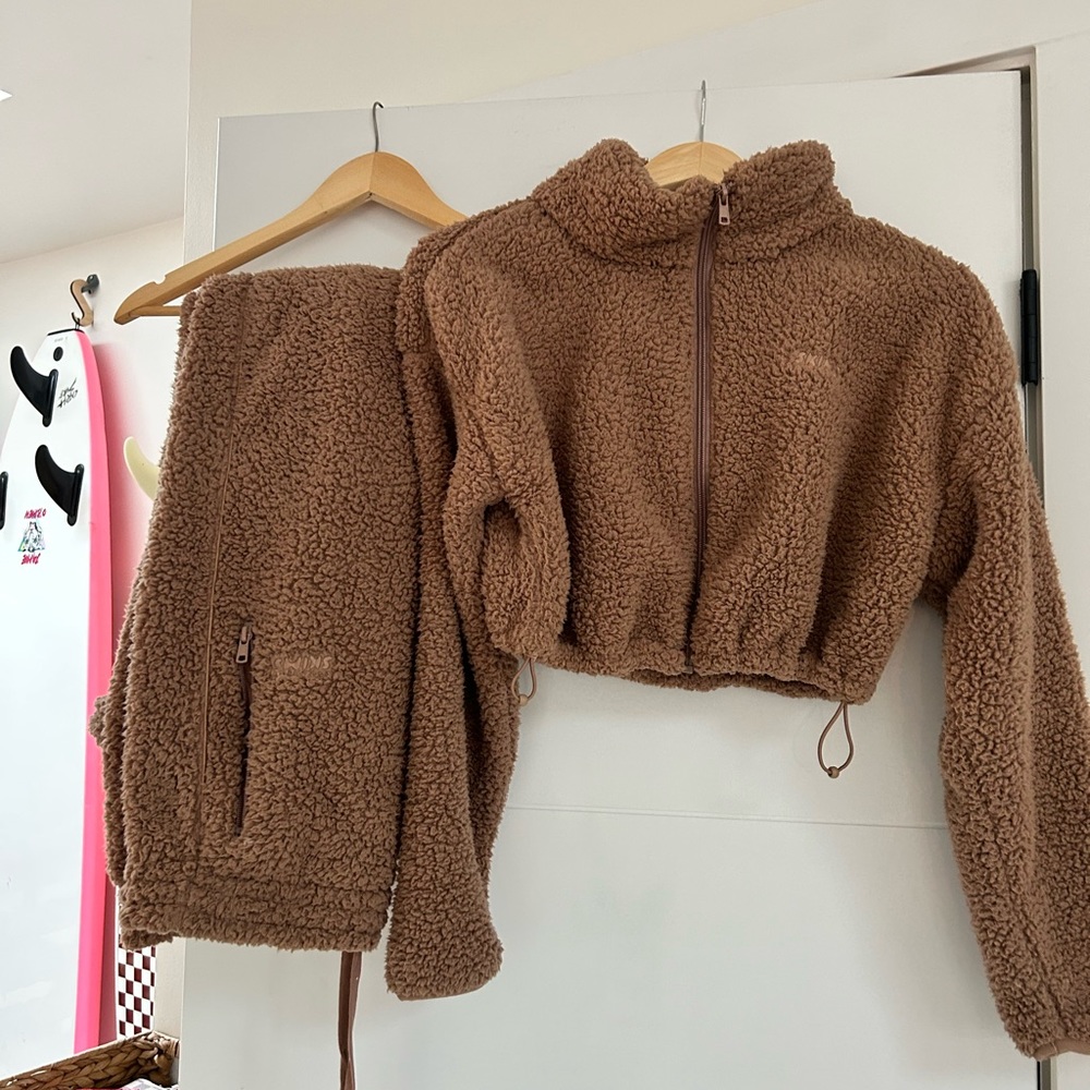 SKIMS teddy sweatsuit